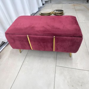 مقعد - بف تسريحة صندوق العروس شفط بارجل ذهبية