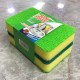 ليف جلي قطعتين اسفنج مع لباد خشن اخضر ليف جلي قطعتين اسفنج مع لباد خشن اخضر