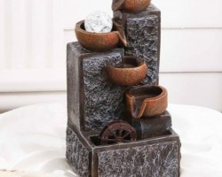 نافورة فيبر جلاس - عظم وسط اسود كبير اشكال JD12-14 نافورة فيبر جلاس - عظم وسط اسود كبير اشكال JD12-14