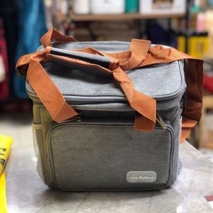 شنطة بزنس - سفر - قماش قصدير حافظة ثلاجة قابل للطي مقاس 26 × 28 + 15 سم