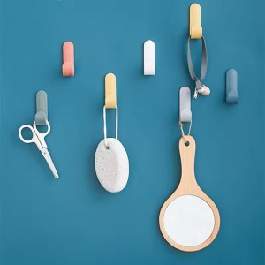 علاقة ملابس حجم صغير تلزيق بلاستيك ملون 6 قطع كرت YAOLIN