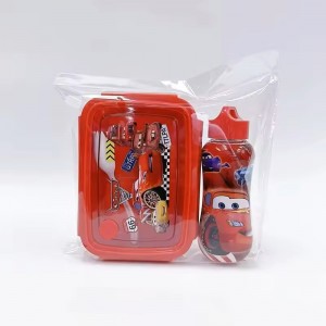 طبروير لانش بوكس طبقتين ضغط مع مطرة ماء