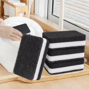 ليف جلي لون ابيض وسكني لباد اسود 5 قطع 4090-4