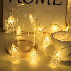 حبل شكل فانوس كريستال مضيئة تعمل بالبطارية 2 متر حبل شكل فانوس كريستال مضيئة تعمل بالبطارية 2 متر