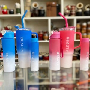 مجموعة مطرة ملون مع يد حجم كبير 2300 ملم 3 قطع