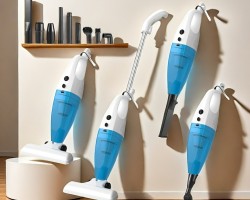 مكنسه كهربائيه مع عصا متنقله ميجا ميغا 2×1 MEGA MB-601