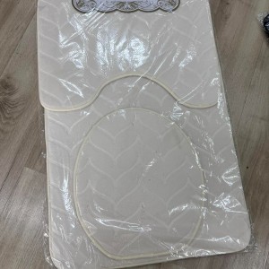 طقم دعسات حمام سادة اسفنجي ذكي ثقيل 3 قطع