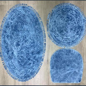 طقم حمام ملوكي قطن بشكير 3 قطع