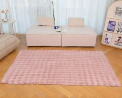 دعسة فروة ارنب نافر بابلز 70 × 120  لون موكا