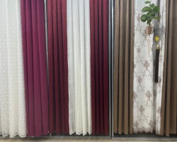 ستائر شام لون خمري