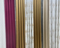 ستائر شام لون ذهبي