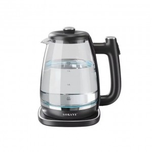 سخان ماء 1.8 لتر كهرباء زجاج قمقم/كمكم TEFOLINA  ZY-305