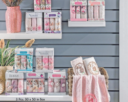 طقم بشاكير مطبخ كرتونه REBEKA 3 قطع مقاس 30 × 50 سم طقم بشاكير مطبخ كرتونه REBEKA 3 قطع مقاس 30 × 50 سم