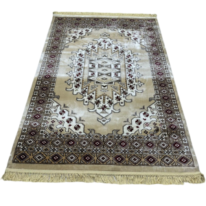 سجاد حرير مقاس 220 × 310 لون بيج سداسي HARER