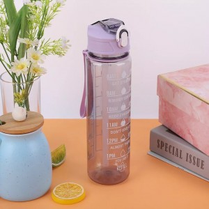 مطرة مياه بلاستيك شفاف عيارات 1 لتر