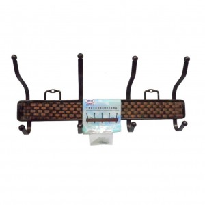 علاقة ملابس قدح معدن حصير مجدل 4 عيون مزدوجة