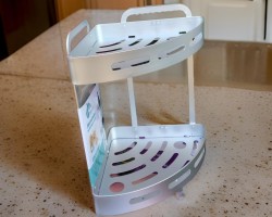 زاوية حمام المنيوم 2 رفوف تعليق / ستاند ثقيل موديل 8879-5 6000076Binca