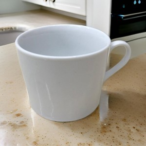 طقم ماجات بورسلان كبير ابيض سادة 3 قطع