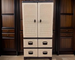 خزانة بلاستيك ثقيل صب بترا اردنية حجم كبير 3 طبقات مع جوراير مقطعة 205