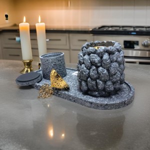 طقم مبخرة عظم شكل قبة