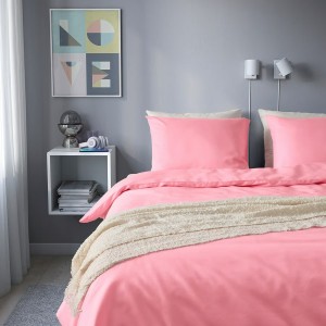 طقم ملاحف وجه لحاف مفرد مع ملف ووجه مخدة مفرد قطن