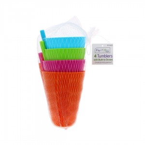 كاسات اطفال بلاستيك مع مصاصة