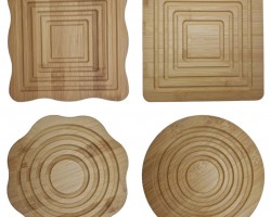 كوستر خشب بامبو محفر اشكال كوستر خشب بامبو محفر اشكال