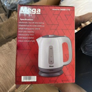 سخان / كمكم / قمقم ماء مع صفاي  1.7 لتر كهرباء بلاستيك Mega