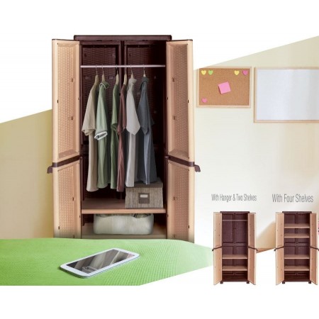 خزانة بلاستيك ثقيل صب بترا صناعة اردنية حجم كبير اربعة ابواب مع رفوف وعلاقة داخلية خزانة بلاستيك ثقيل صب بترا صناعة اردنية حجم كبير اربعة ابواب مع رفوف وعلاقة داخلية