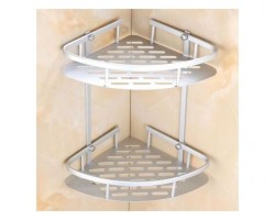 زاوية حمام المنيوم 2 رفوف تعليق / ستاند ثقيل موديل 8879-5 6000076Binca زاوية حمام المنيوم 2 رفوف تعليق / ستاند ثقيل موديل 8879-5 6000076Binca