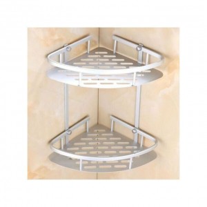 زاوية حمام المنيوم 2 رفوف تعليق / ستاند ثقيل موديل 8879-5 6000076Binca