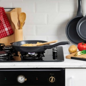 مقلاة جرانيت MASS Dokum Tava مع نظام توزيع حرارة نمرة 28 سم - قلاية