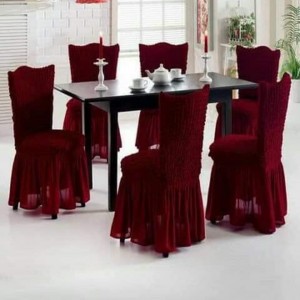 طقم وجه كرسي - وجوه كراسي لايكرا 6قطع 