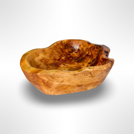 جاط فواكه مستطيل خشب طبيعي مدور زان حجم كبير 40 سم جاط فواكه مستطيل خشب طبيعي مدور زان حجم كبير 40 سم