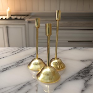 طقم شمعدان 3 قطع مذهب طقم شمعدان 3 قطع مذهب