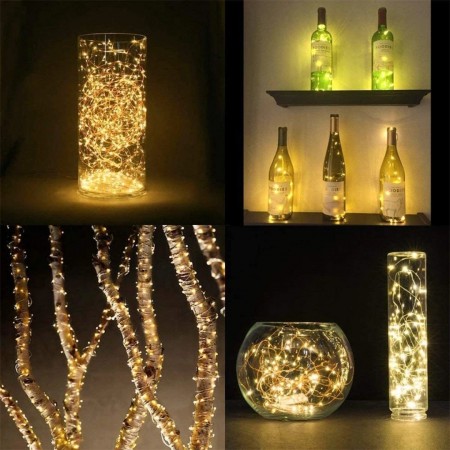 حبل اضاءة ليد يعمل بالطاقة الشمسية 5 m