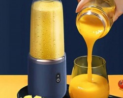 خلاط العصائر المحمول باليو اس بي 400مل/قطعة ب6 شفرات, كوب العصائر الكهربائي الصغير والخلاط اللذيذ, سحق الثلج ومعالج الأغذية التلقائي