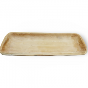 جاط تقديم فواكه شكل بيضاوي 22 × 60 سم مانجو خشب بامبو