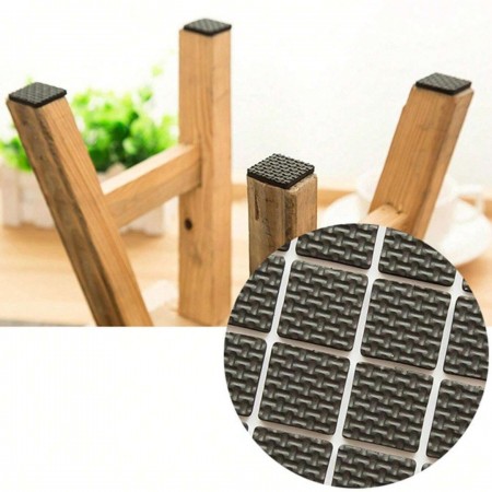 قطع حماية ارجل الاثاث - كرت لبادة كرسي / ارجل اثاث مربع 16 قطعة