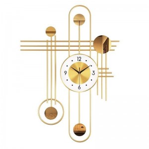 ساعة حائط دوائر انتيكا مع برواز حديد ذهبي مقاس 60 × 80 سم ساعة حائط دوائر انتيكا مع برواز حديد ذهبي مقاس 60 × 80 سم