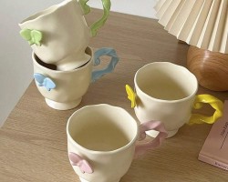 ماغ 3d بورسلان بيح مع فراشة  M55-17