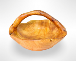 سلة فواكه خشب طبيعي مدور زان د قوس حجم كبير 40 سم سلة فواكه خشب طبيعي مدور زان د قوس حجم كبير 40 سم