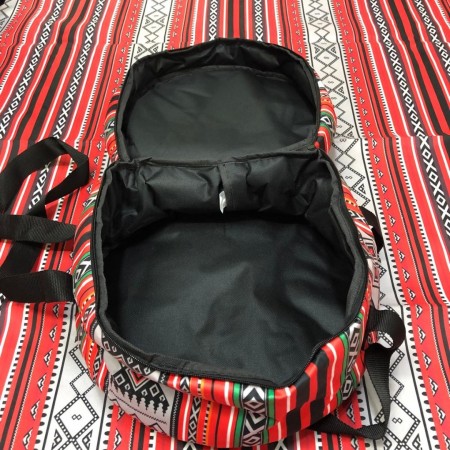 بقجه بكجة بدويه تراث احمر قطر 40 سم × ارتفاع 25 سم - حجم وسط بقجه بكجة بدويه تراث احمر قطر 40 سم × ارتفاع 25 سم - حجم وسط