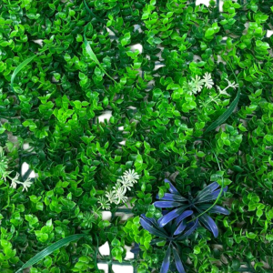 قطع ديكور للجدران ورد صناعي على شبك بلاستك مقاس 40 × 60 سم