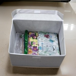 صندوق ملابس قماش قابل للطي 30 × 40 × 26 سم صندوق ملابس قماش قابل للطي 30 × 40 × 26 سم