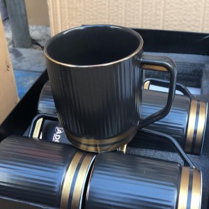 طقم 6 ماج كبير اسود / ابيض محزز ذهبي M104-MG طقم 6 ماج كبير اسود / ابيض محزز ذهبي M104-MG