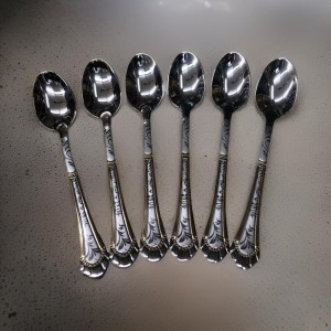 طقم معالق حجم صغير نوريستا ثقيل عدد 6 قطع طقم معالق حجم صغير نوريستا ثقيل عدد 6 قطع