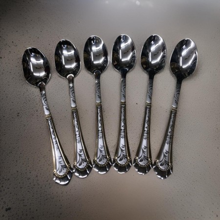 طقم معالق حجم صغير نوريستا ثقيل عدد 6 قطع