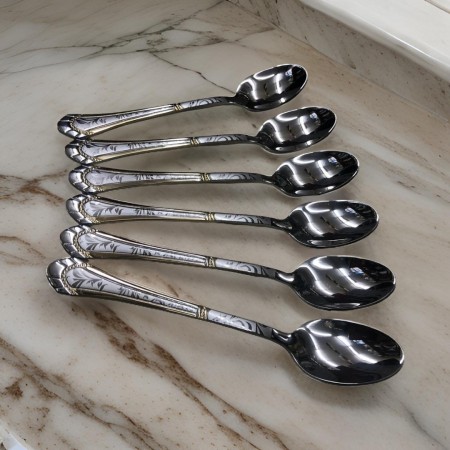 طقم معالق حجم صغير نوريستا ثقيل عدد 6 قطع