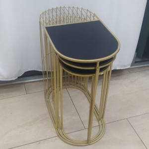 طقم قنصل اسكملات نحاسي ثلاثة قطع صناعة يدوية